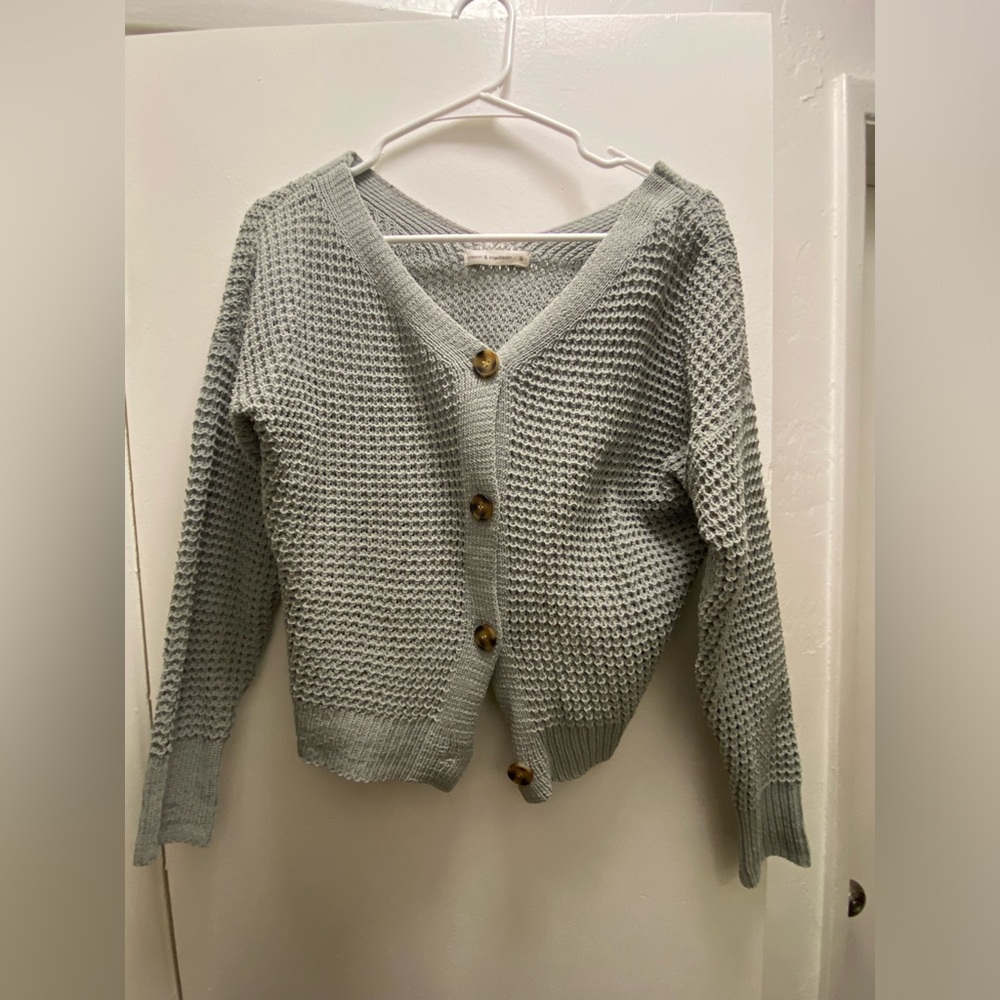 Moon & Madison S Mint Green Chunky Sweater
